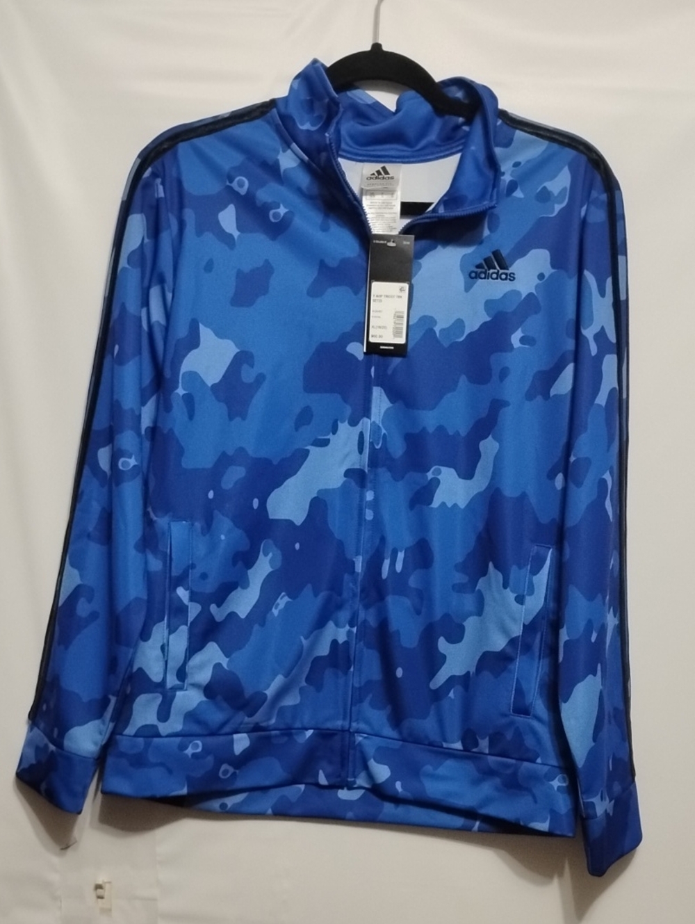 adidas  Blue Camo‎ Full-Zip Track Lightweight Jacket
